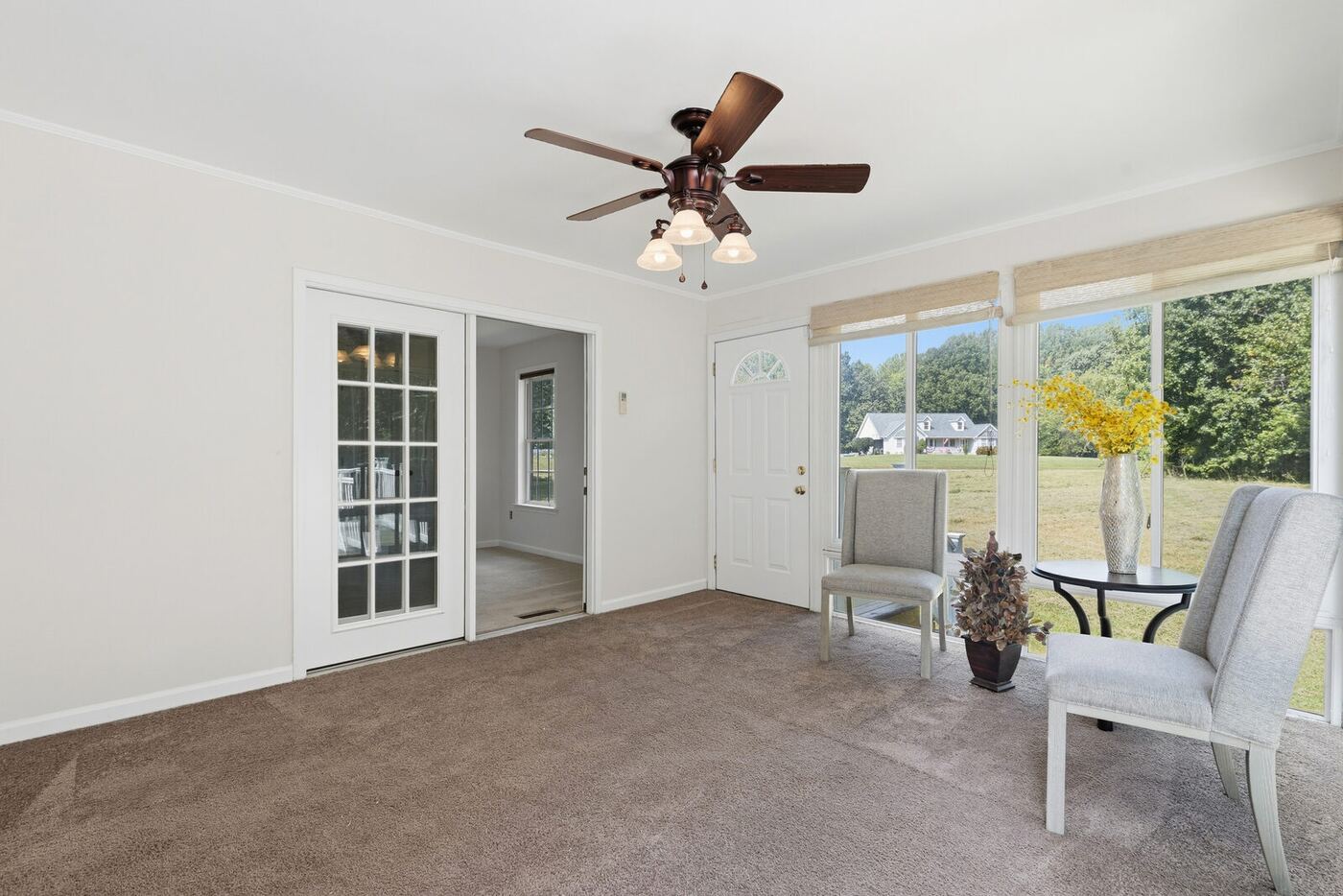 Sunroom off the rear deck