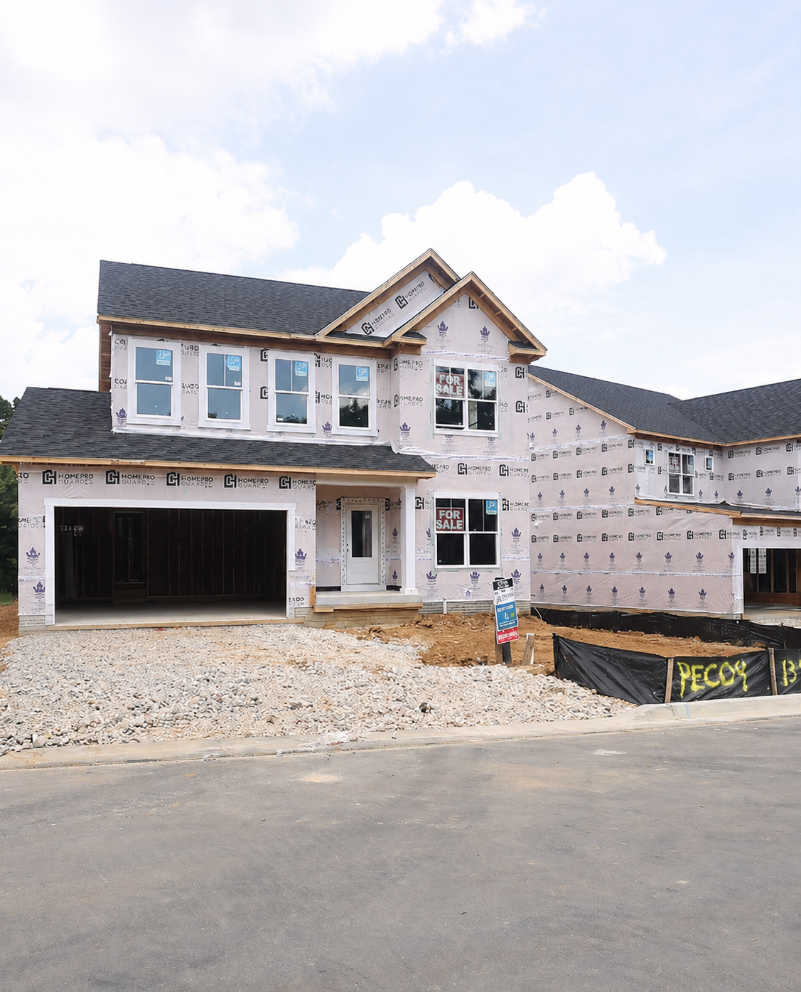 Pecan Ridge home under construction