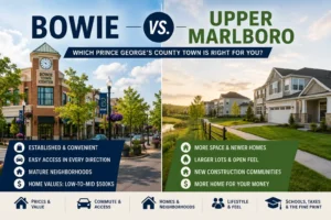 Bowie versus Upper Marlboro, Maryland neighborhood comparison