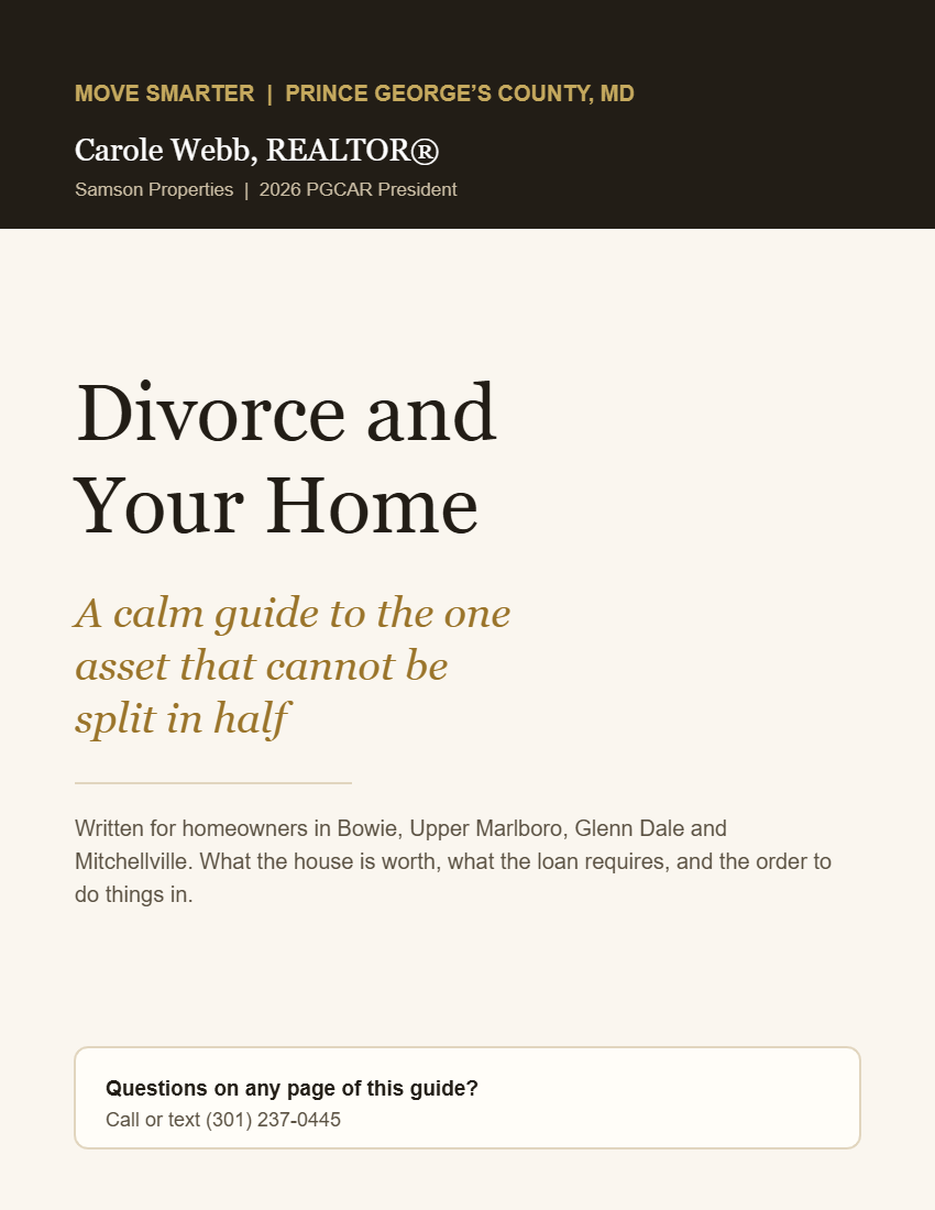 Divorce and Your Home guide cover