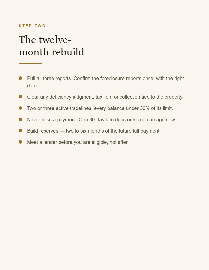 Buying after foreclosure guide, page three