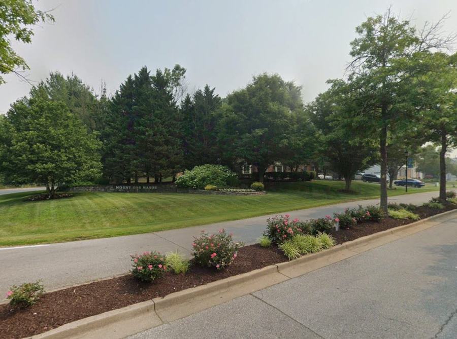 Mount Oak Manor community entrance in Mitchellville, MD